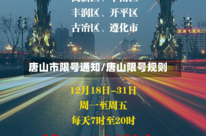 唐山市限号通知/唐山限号规则