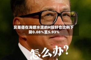 贝莱德在海螺水泥的H股好仓比例下降0.08%至5.93%