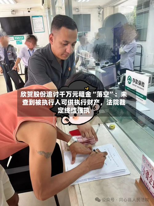 欣贺股份追讨千万元租金“落空”：未查到被执行人可供执行财产	，法院裁定终结强执-第3张图片