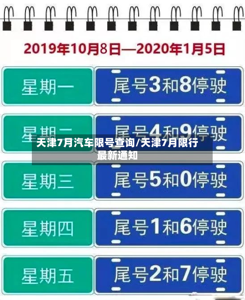 天津7月汽车限号查询/天津7月限行最新通知-第3张图片