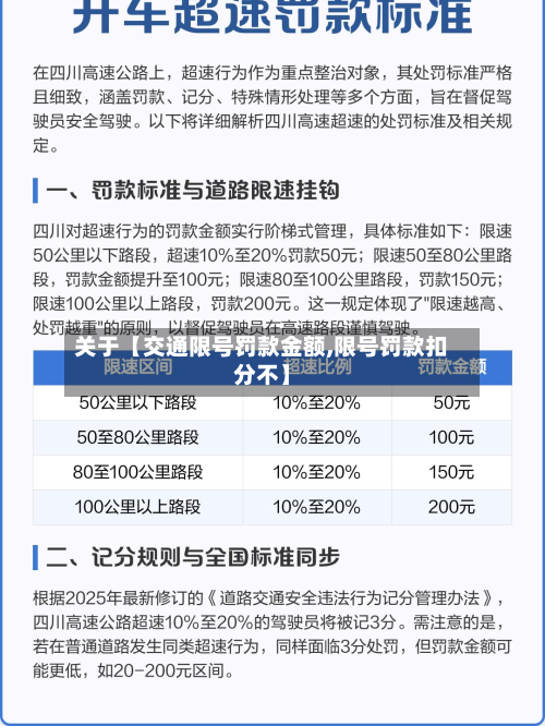 关于【交通限号罚款金额,限号罚款扣分不】-第2张图片