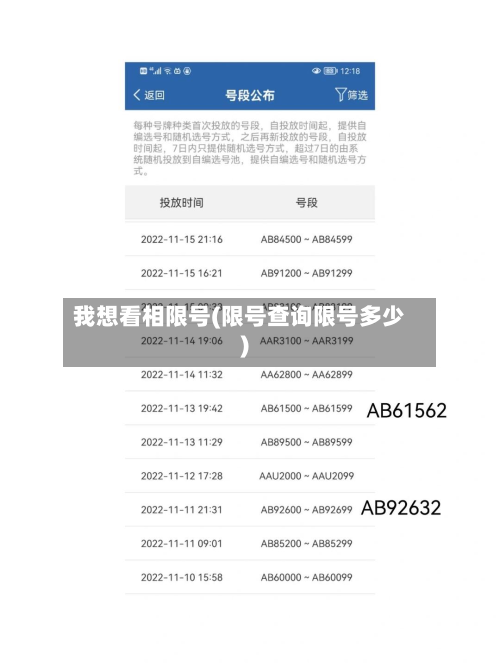 我想看相限号(限号查询限号多少)-第3张图片