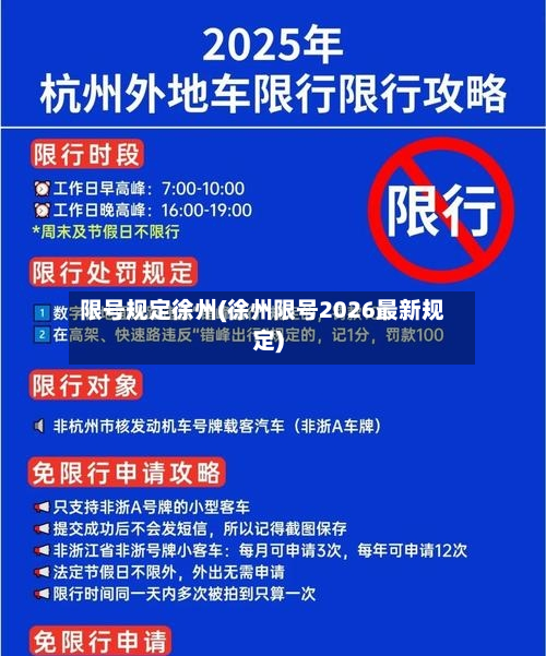 限号规定徐州(徐州限号2026最新规定)-第1张图片