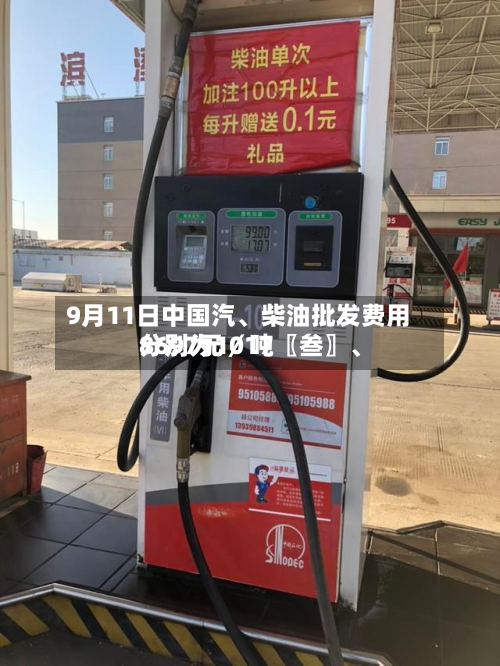 9月11日中国汽、柴油批发费用分别为1017〖叁〗、8697元／吨-第1张图片