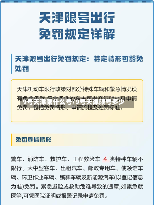 9号天津限什么号/9号天津限号多少-第1张图片