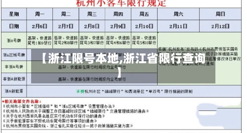 【浙江限号本地,浙江省限行查询】-第3张图片
